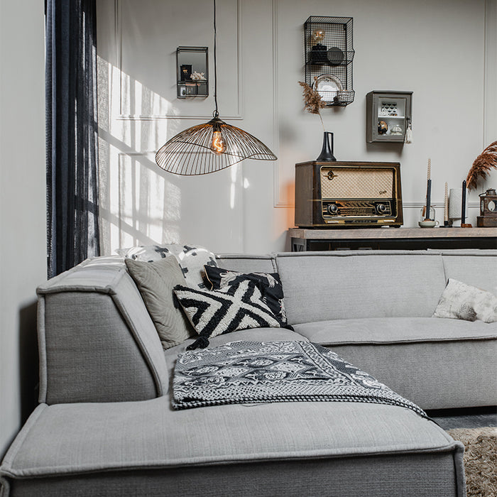 QAZQA Design hanglamp messing draad 64cm - Pia