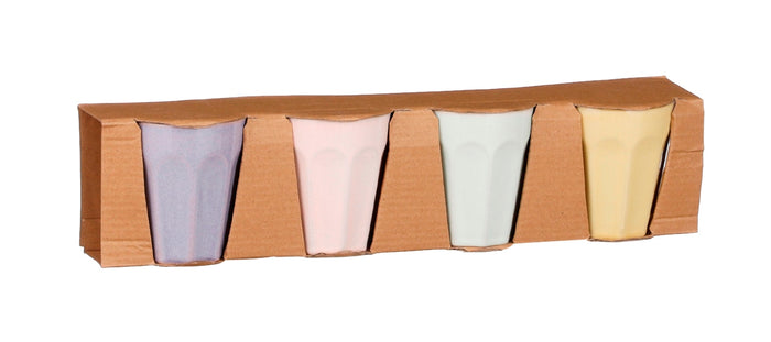 Mica Decorations Rico Bekers - Set van 4 - 170 ml - Pastelkleuren