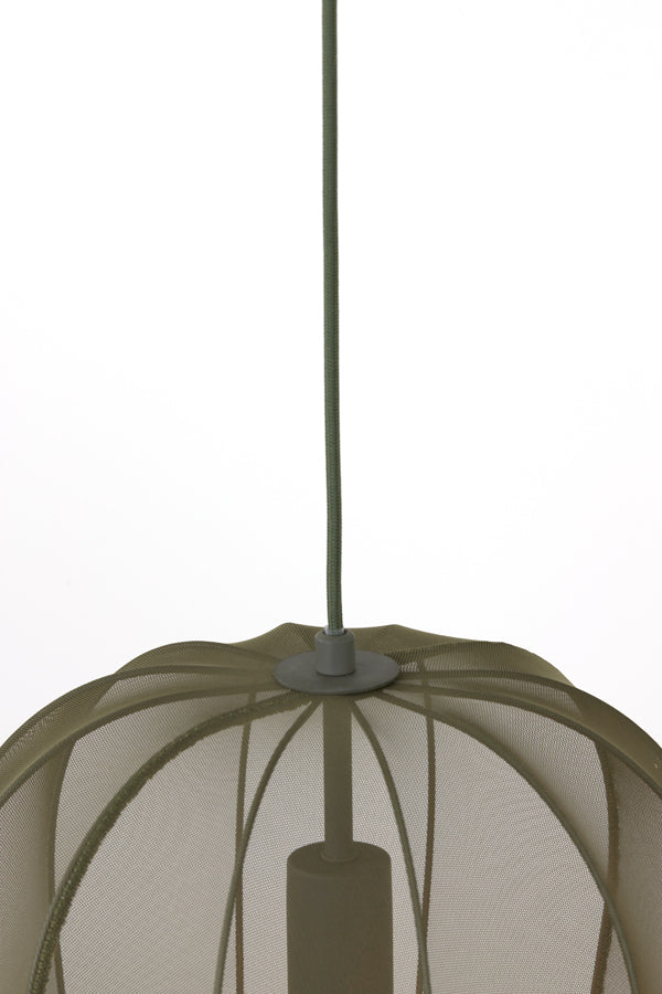 Light & Living Plumeria Hanglamp - M - H 40 x Ø 34 cm - Donkergroen