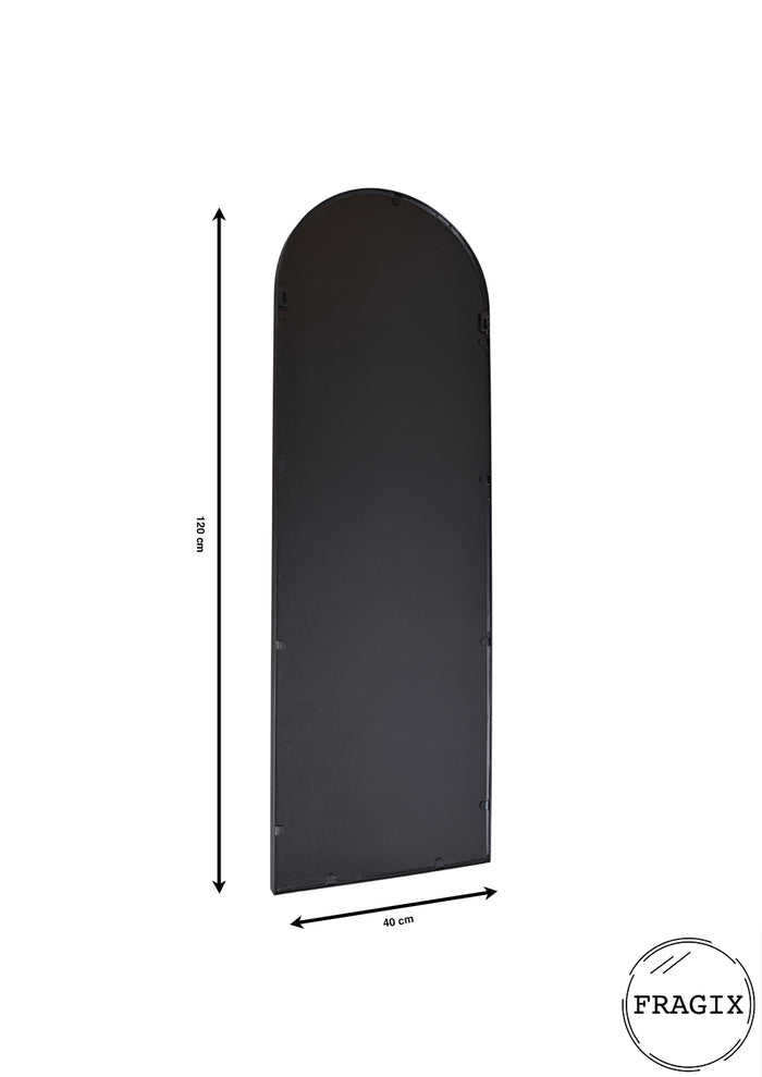 Fragix Ark wandspiegel - Zwart metaal - 120x40