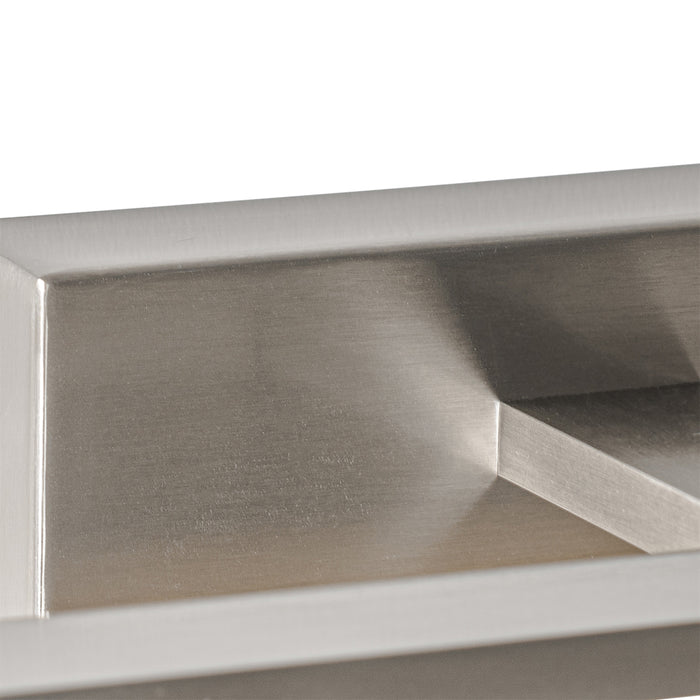 QAZQA Wandlamp staal 62 cm incl. LED IP44 - Jerre