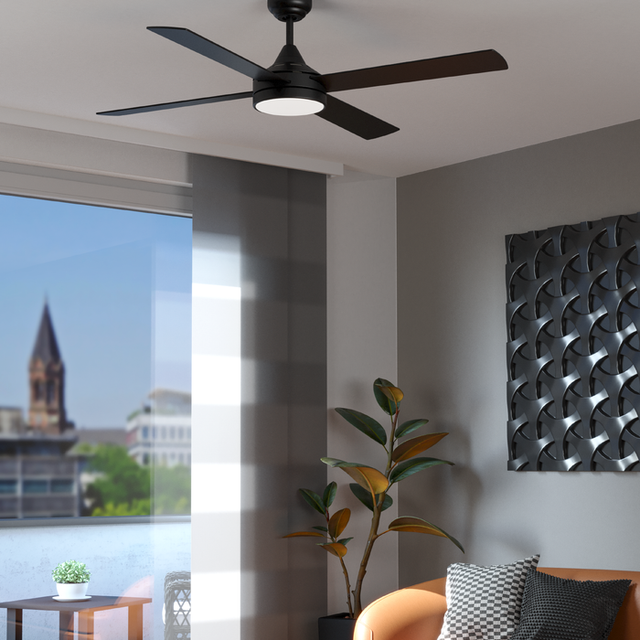 EGLO Trinidad Plafondlamp met ventilator - 122cm - Zwart - Dimbaar