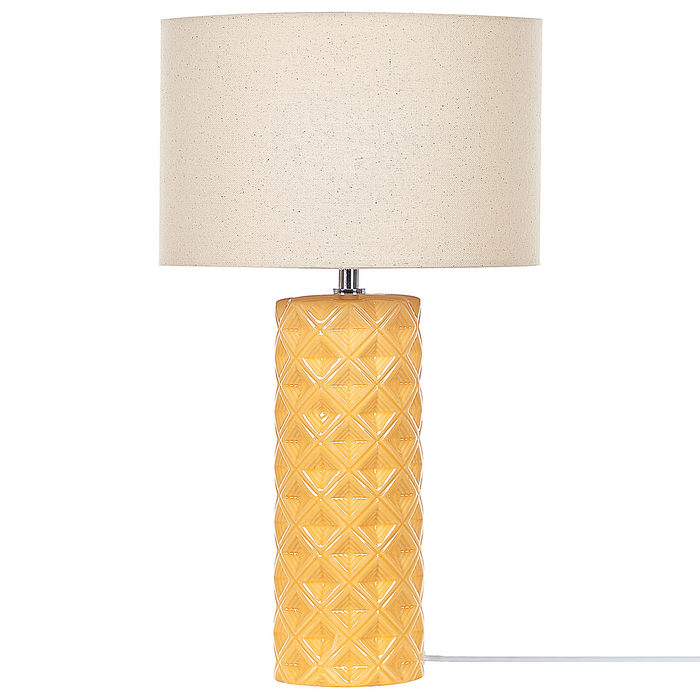 Beliani - BALONNE - Tafellamp - Beige - Keramiek