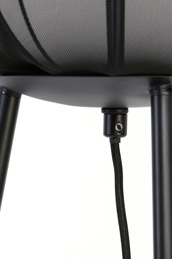 Light & Living Plumeria Vloerlamp - H 132 x Ø 42 cm - Zwart