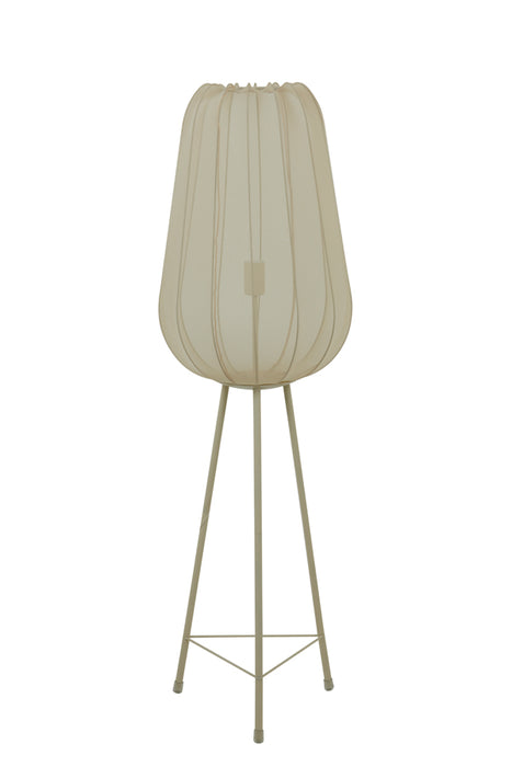 Light & Living Plumeria Vloerlamp - H 132 x Ø 42 cm - Zand