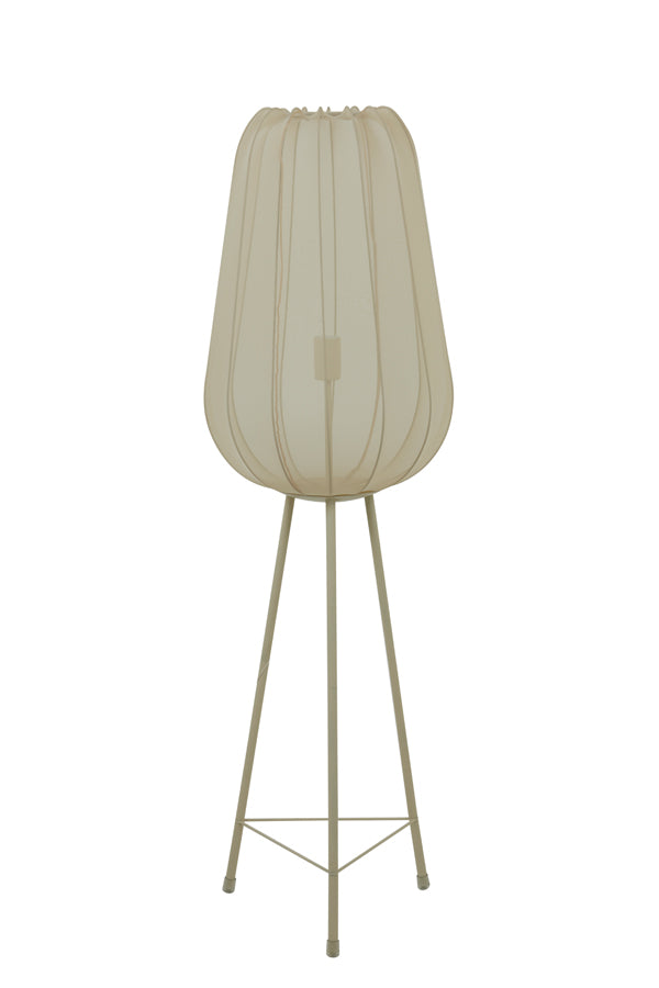 Light & Living Plumeria Vloerlamp - H 132 x Ø 42 cm - Zand