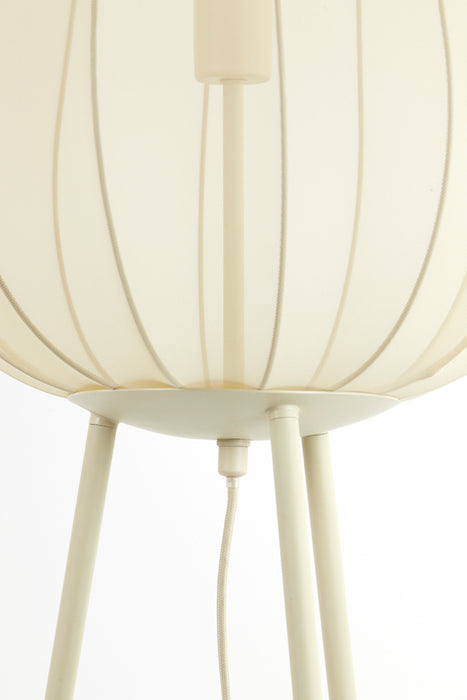 Light & Living Plumeria Vloerlamp - H 132 x Ø 42 cm - Zand