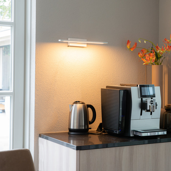 QAZQA Wandlamp wit 41,5 cm incl. LED IP44 - Jerre