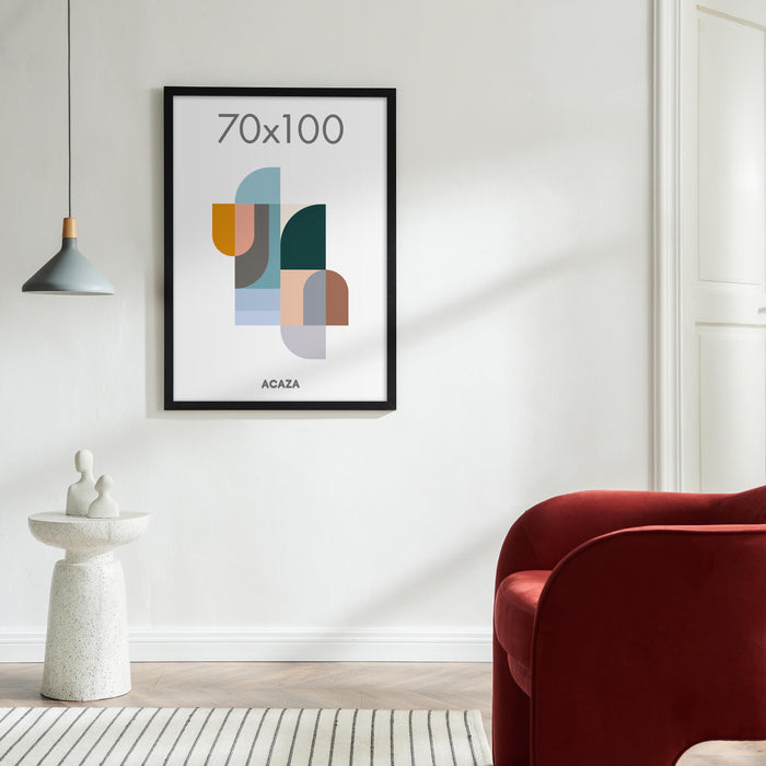 Fotokader 70x100cm - Fotolijst in MDF Hout - Zwart