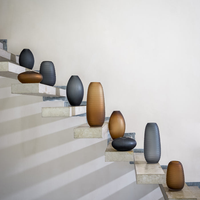 D - Light & Living - Vaas MOLEXA - Ø21x10.5cm - Bruin