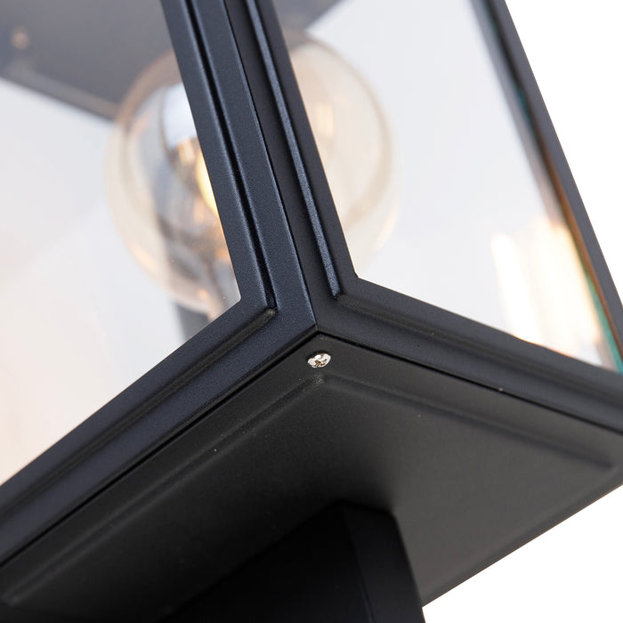 QAZQA Smart landelijke wandlamp zwart incl. Wifi G95 - Sutton Up