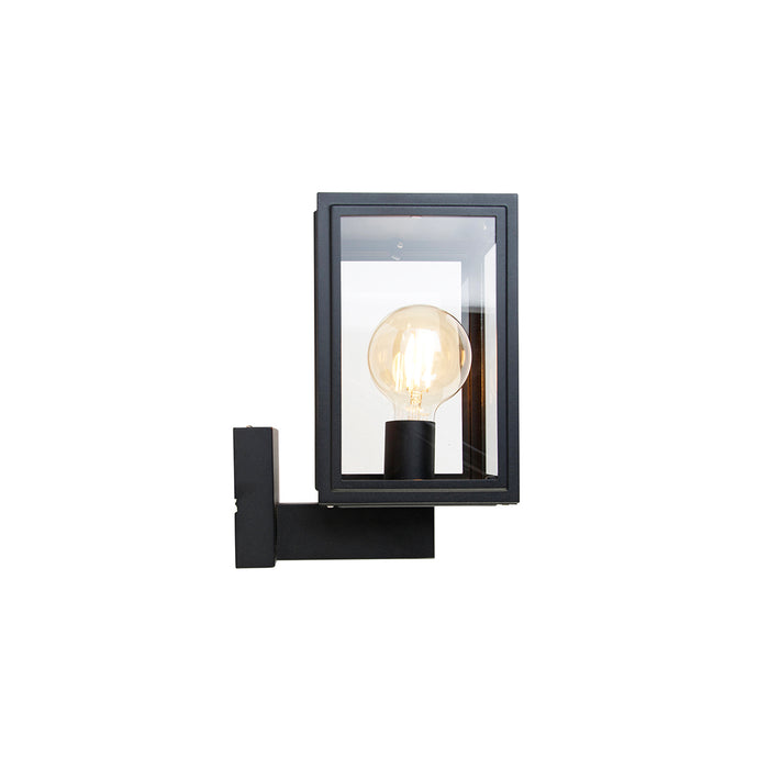 QAZQA Smart landelijke wandlamp zwart incl. Wifi G95 - Sutton Up