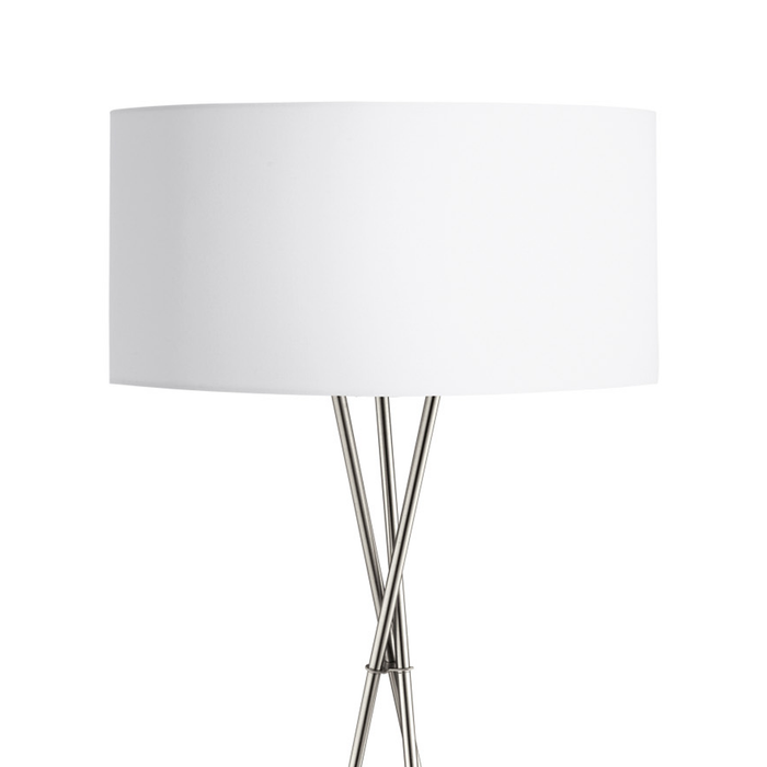 EGLO Fondachelli Vloerlamp - E27 - 151,5 cm - Grijs|Wit|Zilver
