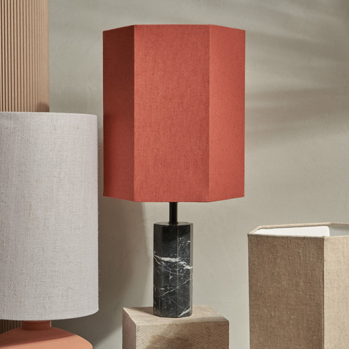 HKliving Hexagon Lampenvoet - Black Marble