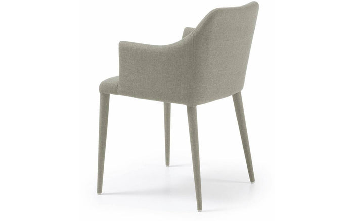 Kave Home - Croft lichtgrijze stoel met stoffen poten