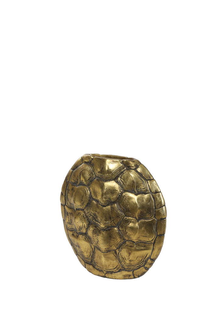 Light & Living Light&living Vaas deco 29,5x8x30 cm TURTLE antiek brons