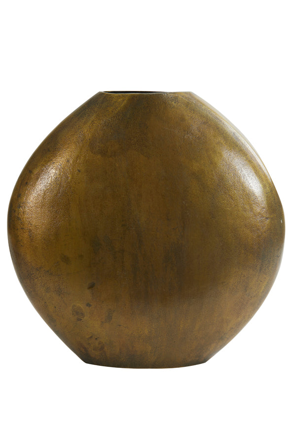 Light&living Vaas deco 53x7x53 cm POSITANO ovaal plat antiek brons