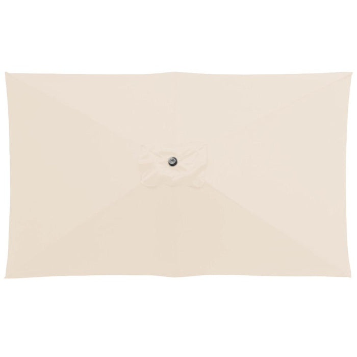 Staande parasol in aluminium - 200x300 cm - gebroken wit