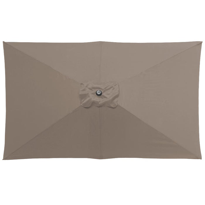 Staande Parasol in aluminium - Stokparasol van 200x300 cm - taupe