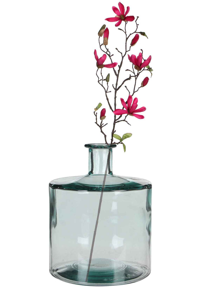 Mica Decorations Guan Glazen Fles - H26 x Ø21 cm - Transparant