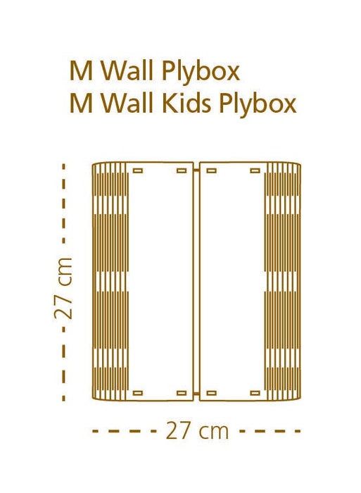 Bomerango Wall Spin houten muurlamp medium - 37 cm