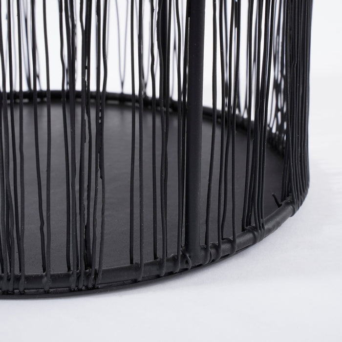 House of Seasons Yves Lantaarn - H19 x Ø15 cm - Zwart