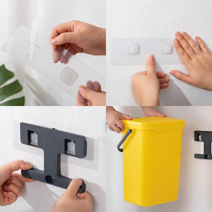 Homra Wall-Up inbouw prullenbak - 12L - Geel