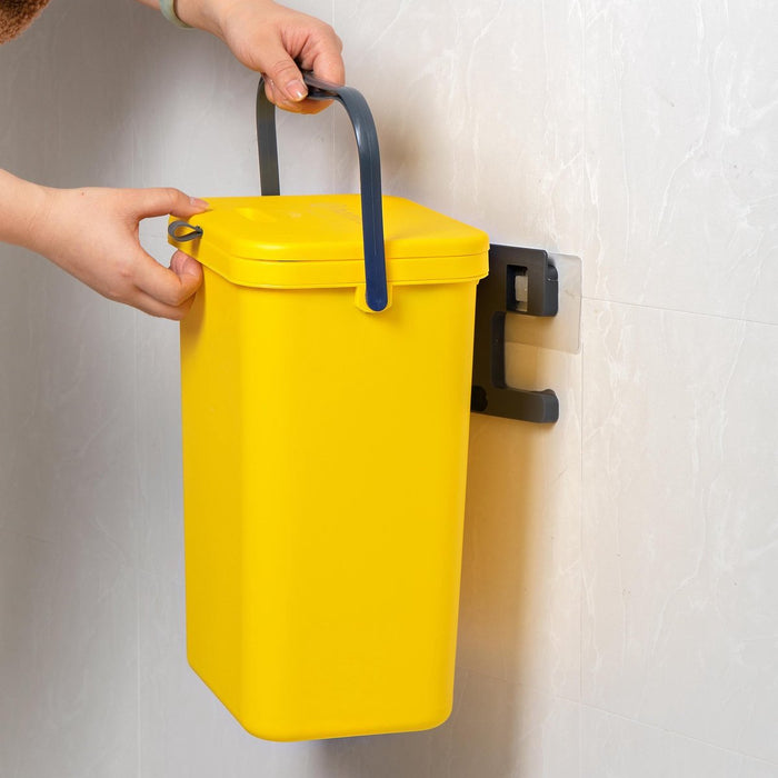 Homra Wall-Up inbouw prullenbak - 12L - Geel