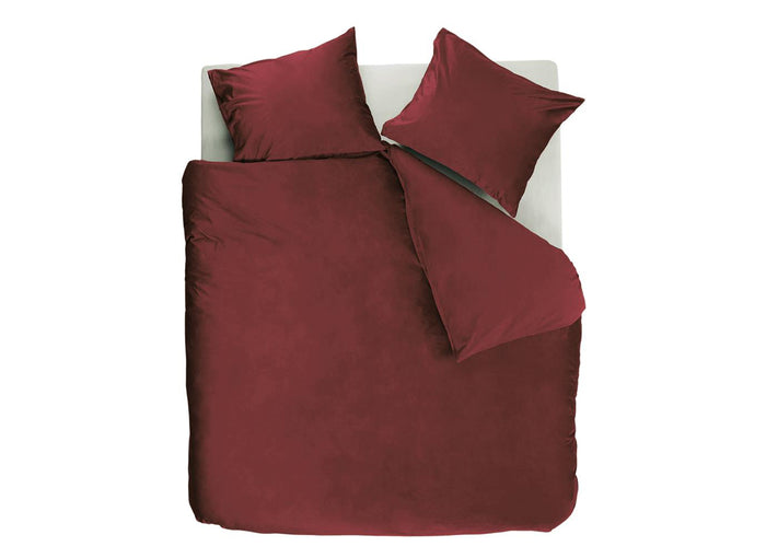 At Home by Beddinghouse Tender Dekbedovertrek 200 x 200/220 cm - Donkerrood