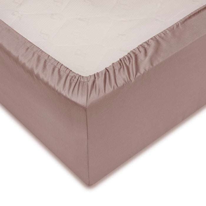 Zo home Satinado Hoeslaken Katoen Satijn 35cm Hoekhoogte canyon rose