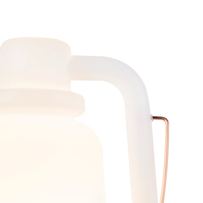 QAZQA Vloerlamp wit 51 cm IP44 - Storm Large