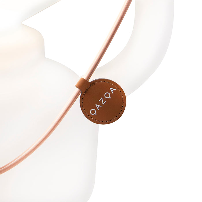 QAZQA Vloerlamp wit 51 cm IP44 - Storm Large