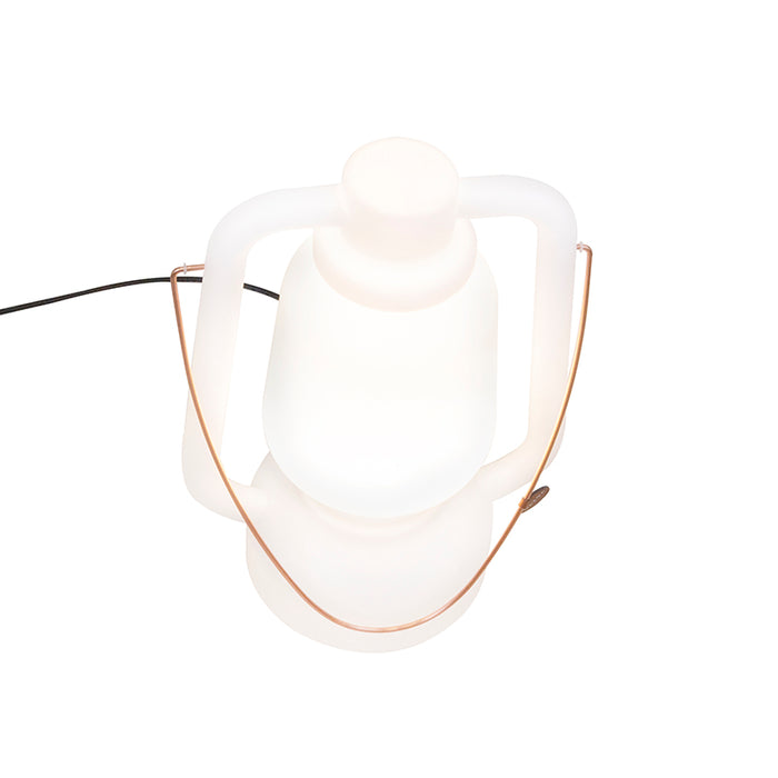 QAZQA Vloerlamp wit 51 cm IP44 - Storm Large