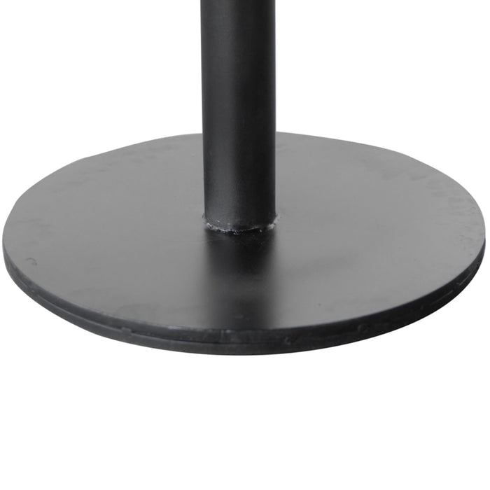 Giga Meubel - Eettafel Rond - Zwart Mangohout - 130x130x78cm - Dinand