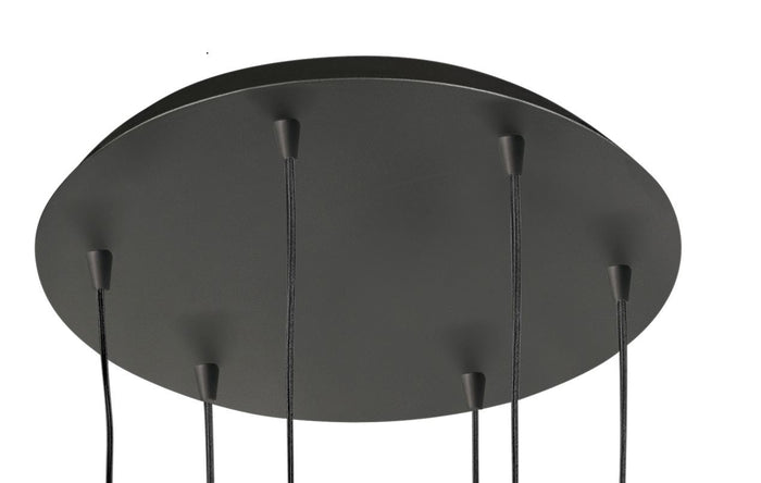 Highlight Hanglamp Cambio Black & Smoke 6 Lichts