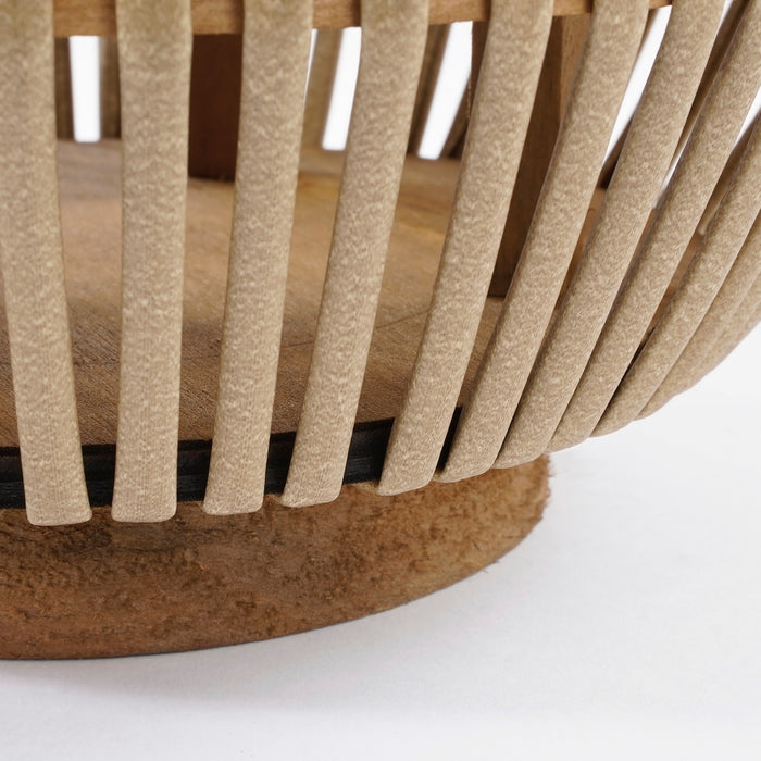 Mica Decorations Havard Windlicht - H33 x Ø23 cm - Bruin