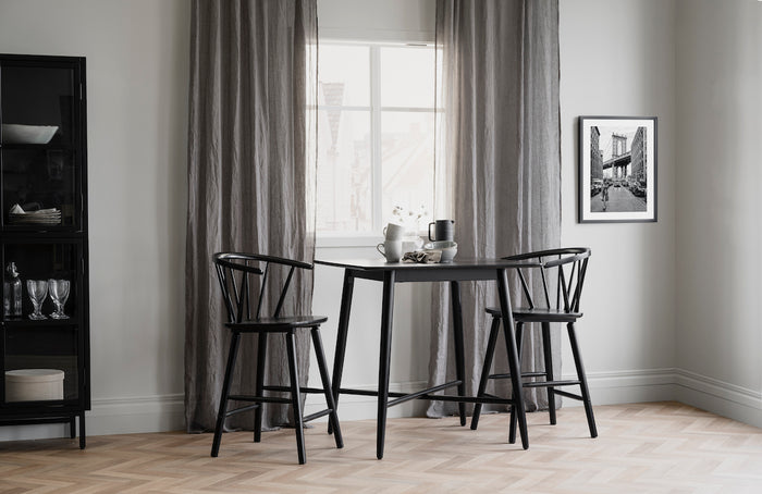 Rowico Lotta Bartafel Vierkant - L90 X B90 X H91 Cm - Zwart