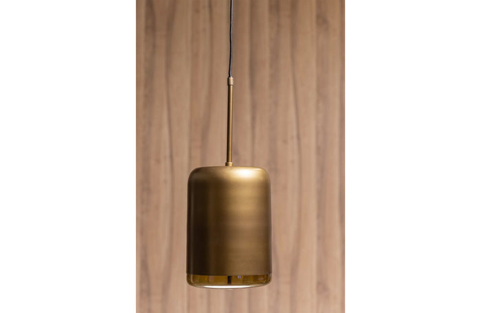 WOOOD Safa Hanglamp Verticaal - Metaal|Glas - Brass - 60x20x20