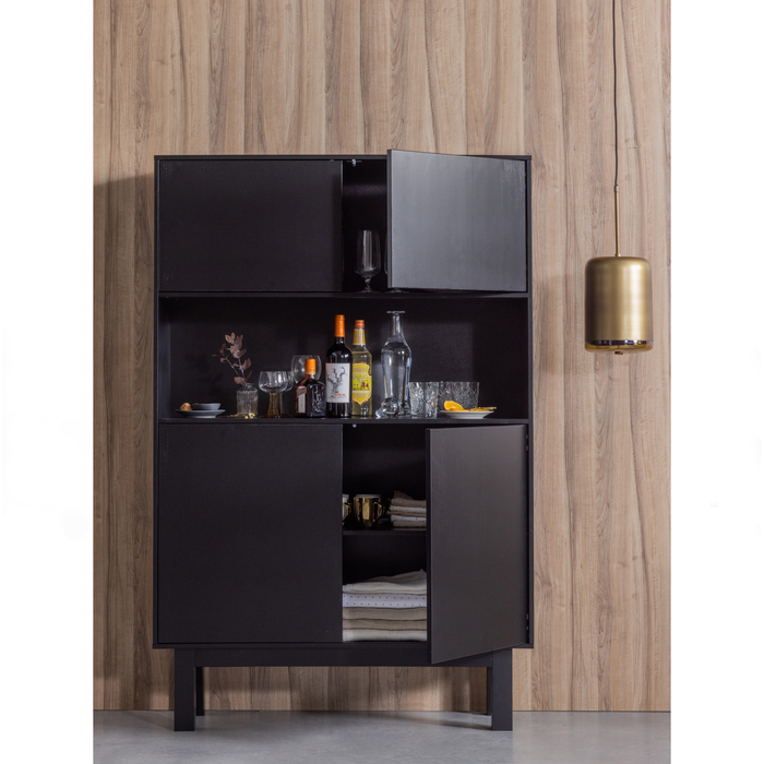 WOOOD Safa Hanglamp Verticaal - Metaal|Glas - Brass - 60x20x20