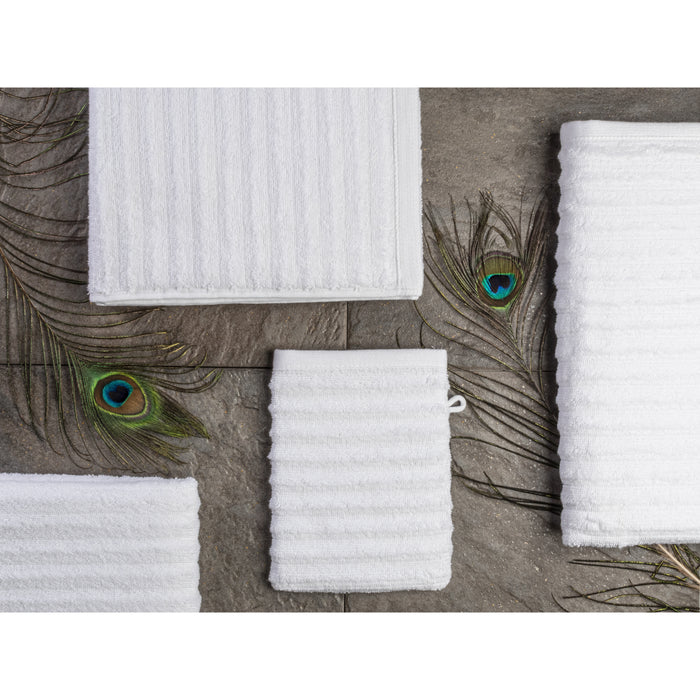 Seashell Wave Gastendoekjes - 6 stuks - 30x50cm - wit