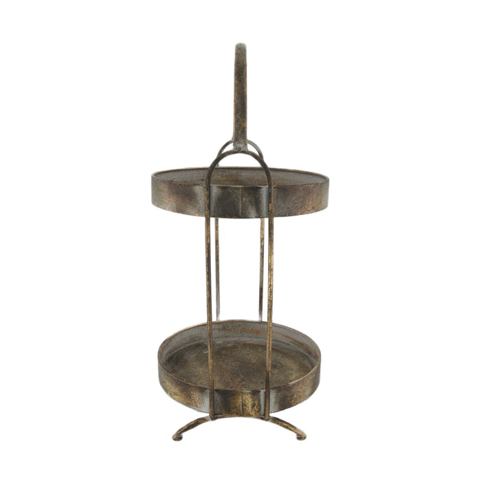 DKNC - Etagere Liam - Metaal - 23x48 cm - Brons