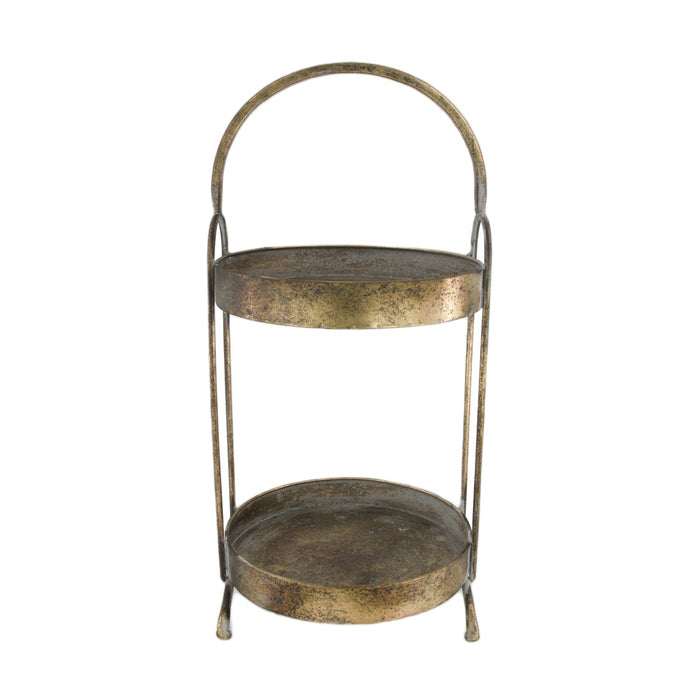 DKNC - Etagere Liam - Metaal - 23x48 cm - Brons