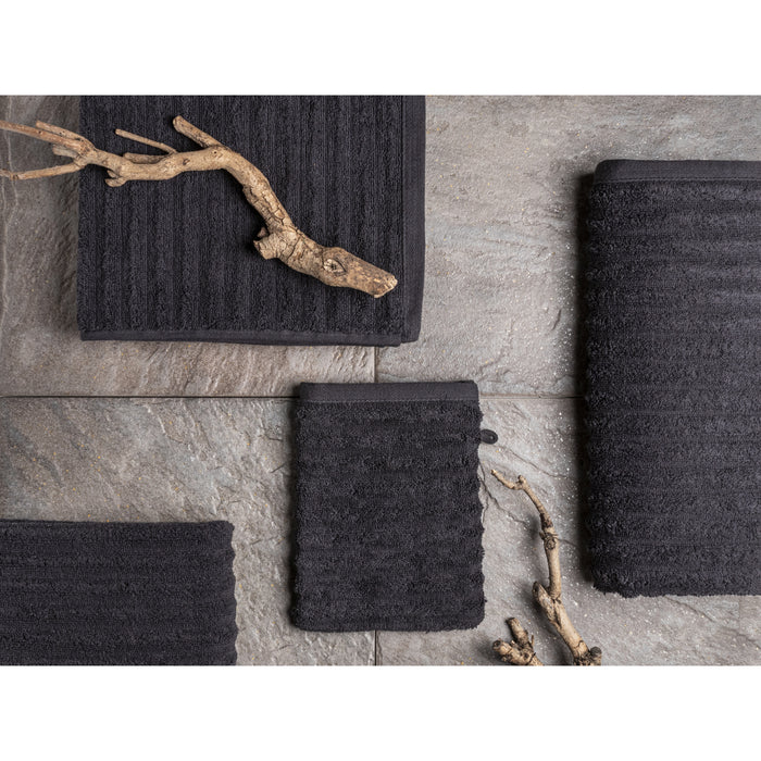 Seashell Wave Gastendoekjes - 6 stuks - 30x50cm - zwart