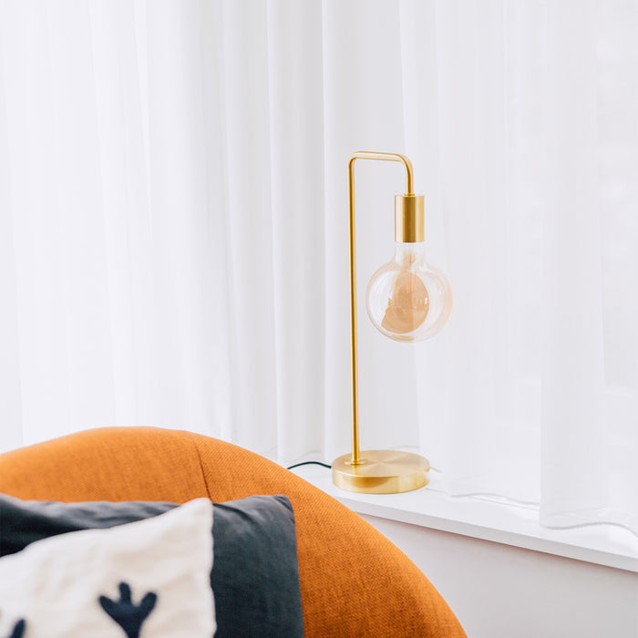 QAZQA Art Deco tafellamp messing - Facil