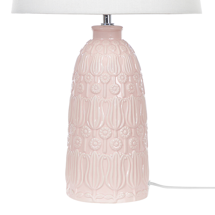 Beliani - ZARIMA - Tafellamp - Wit - Keramiek