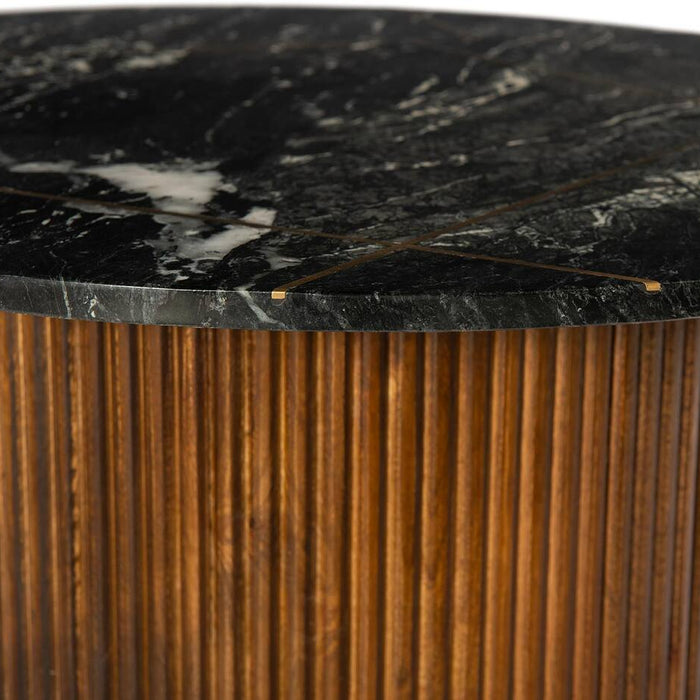 Goossens Ensemble in Mango gelakt met zwart marmer