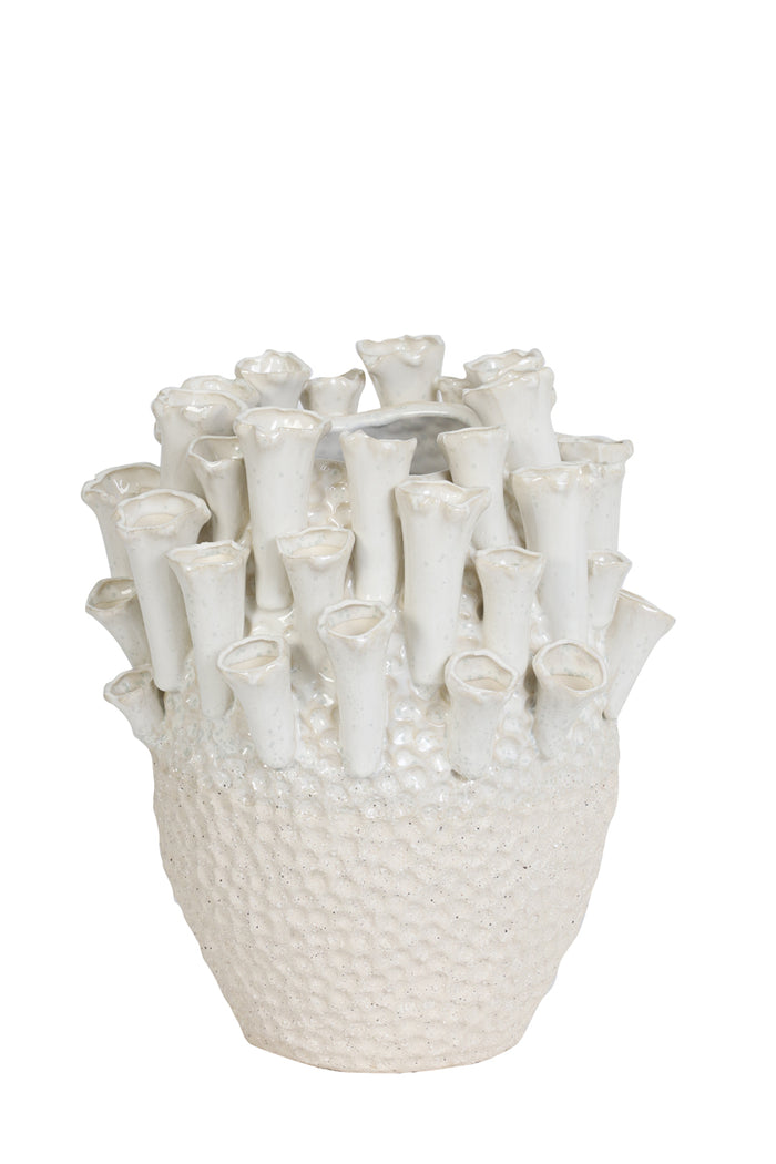 Light & Living - Vaas KYRAL - Ø27.5x27.5cm - Wit