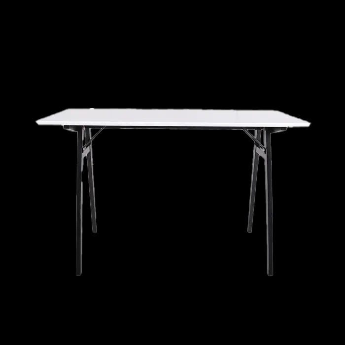 Artichok Rover houten bureau wit - zwart houten onderstel - 120 x 60