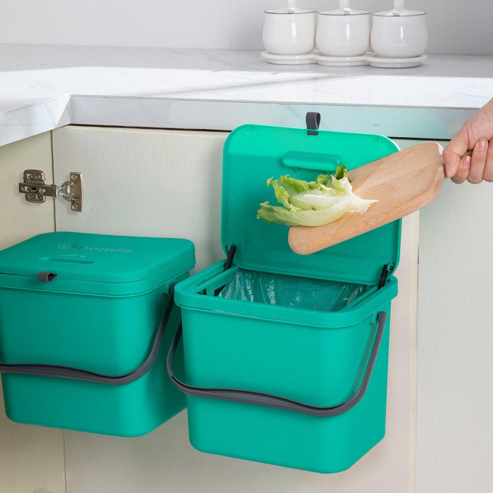 Homra Wall-Up inbouw prullenbak - 8L - Groen