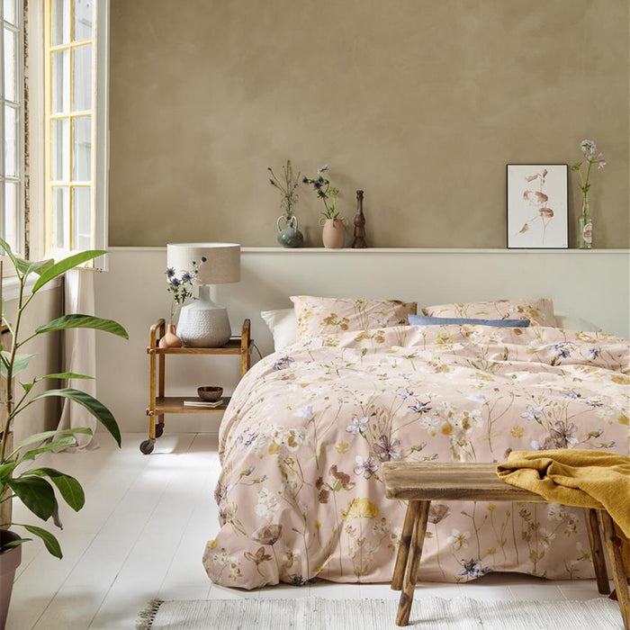 Ariadne at Home Flowerlove Dekbedovertrek 140 x 200/220 cm - Nude
